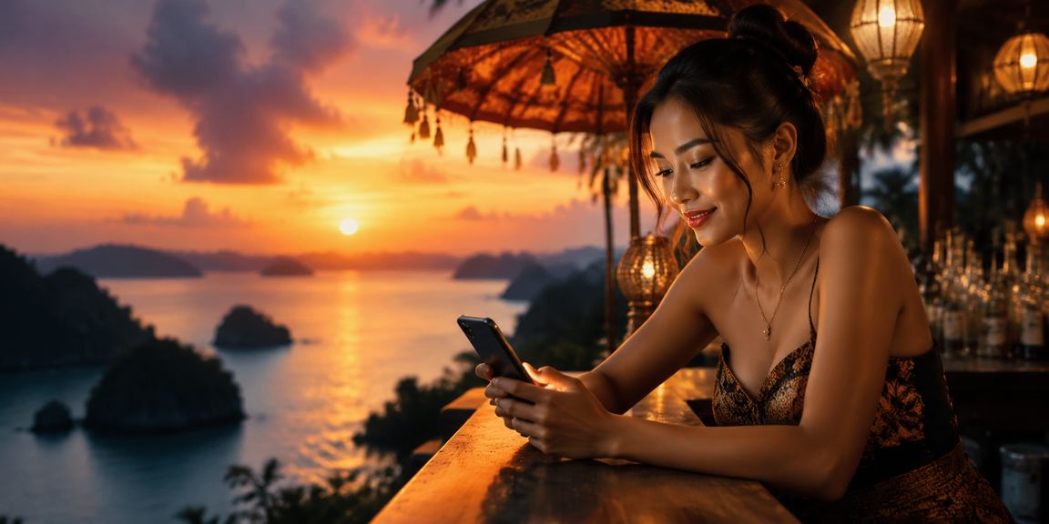 Model perempuan Vietnam menampilkan bonus rebate platform hiburan online