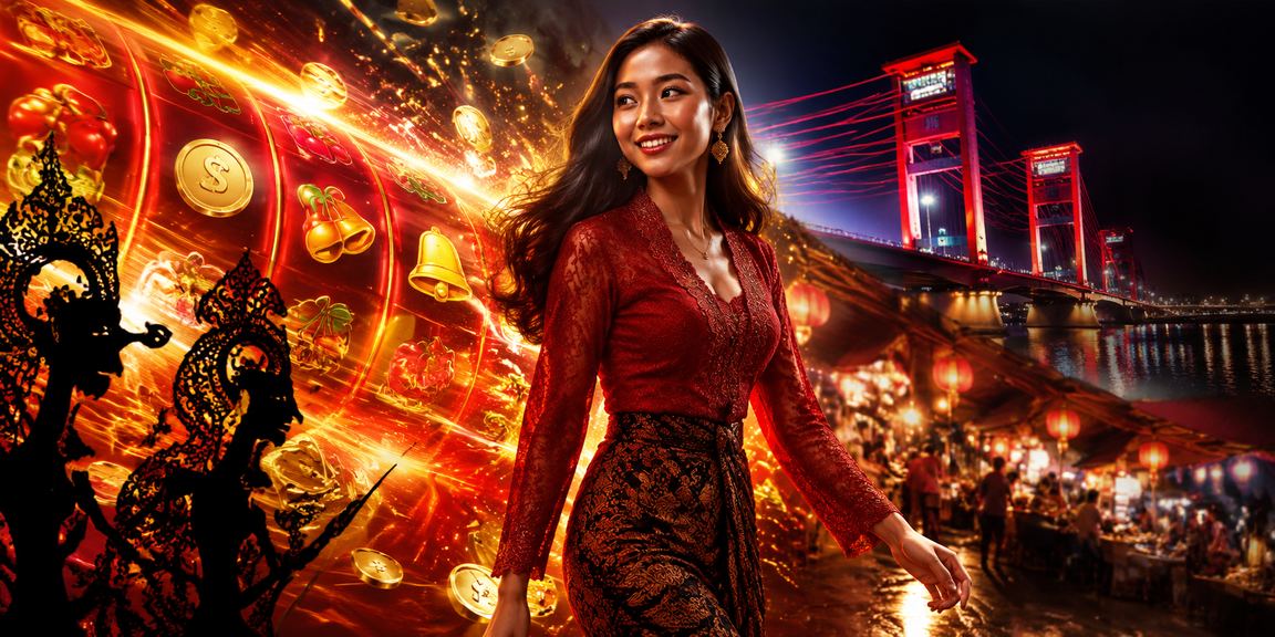 Suasana pasar malam yang semarak menggambarkan antusiasme pemain slot jackpot di malam hari